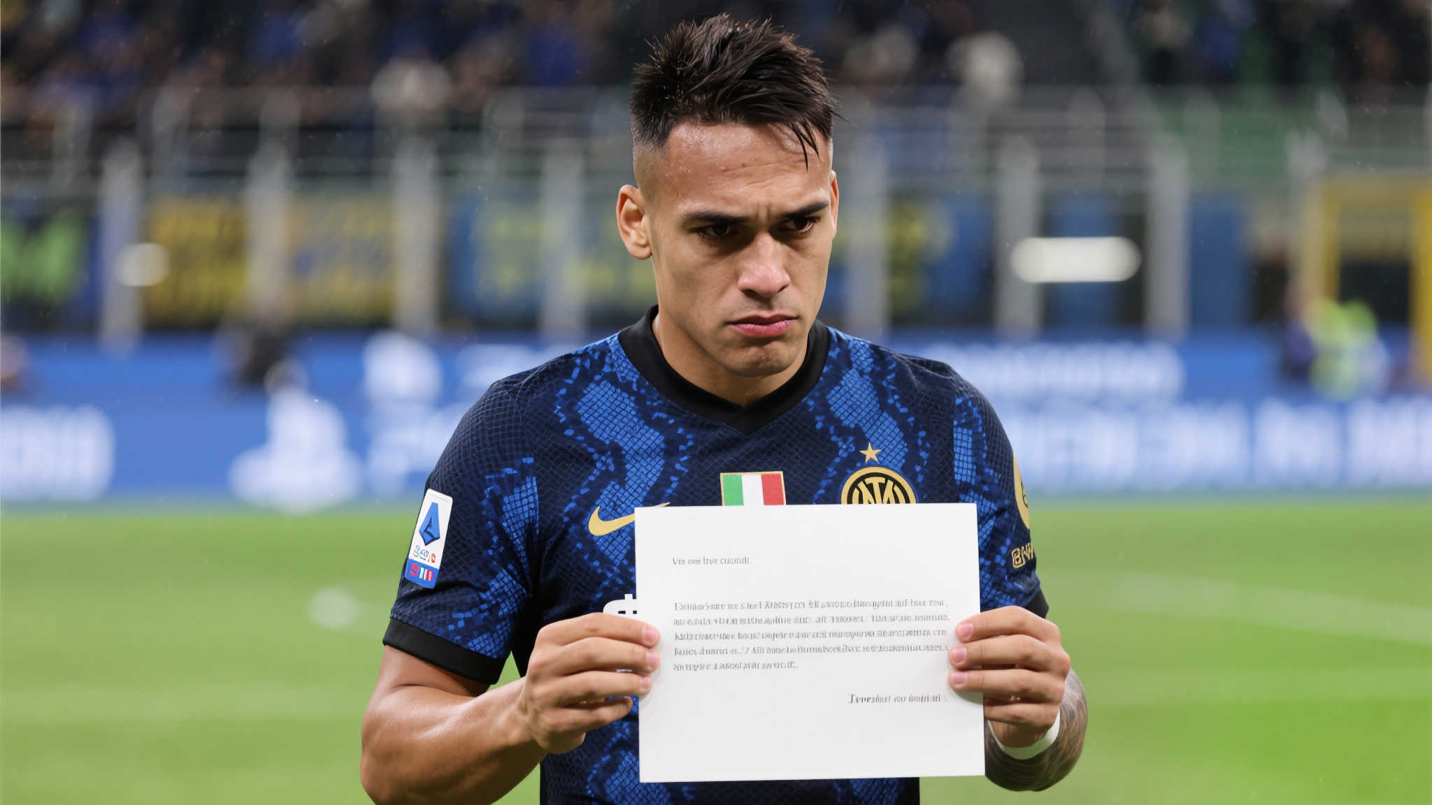 劳塔罗致信内拉祖里:歉意难掩,我未达所期 通过此次公开发表道歉信,劳塔罗展现了自己对于错误认